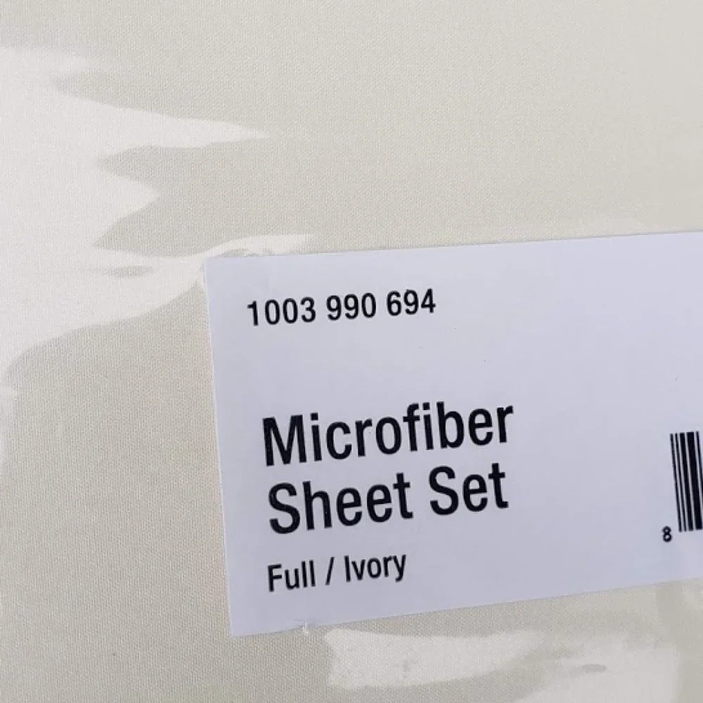 NEW Soft microfiber 4 piece Full size sheet set sheets Wrinkle resistant